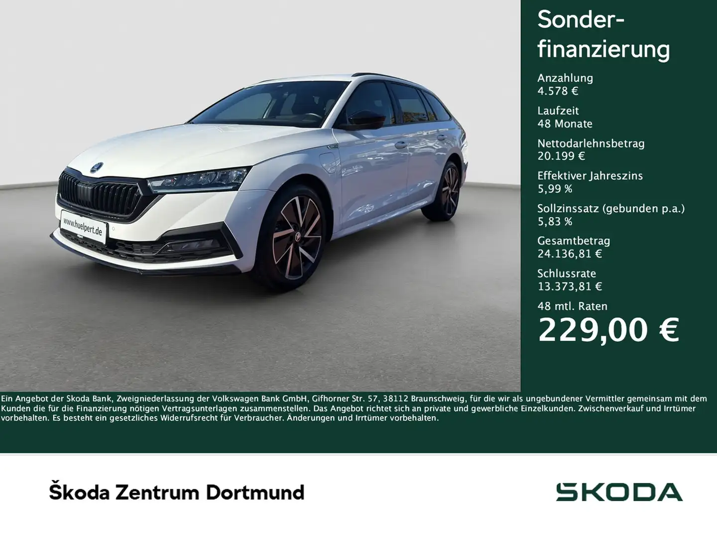 Skoda Octavia Combi 1.4 iV SPORTLINE CAM ACC LM18 NAVI Weiß - 1