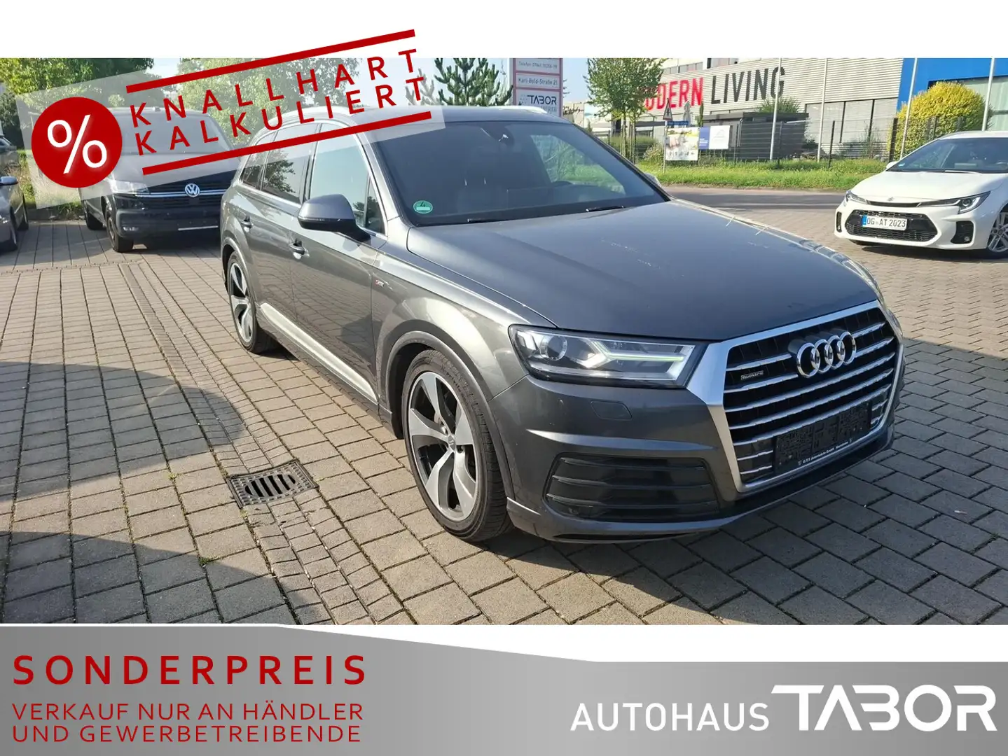 Audi Q7 3.0 TDI quattro S line Pano 7S MMI Touch VC Gris - 1