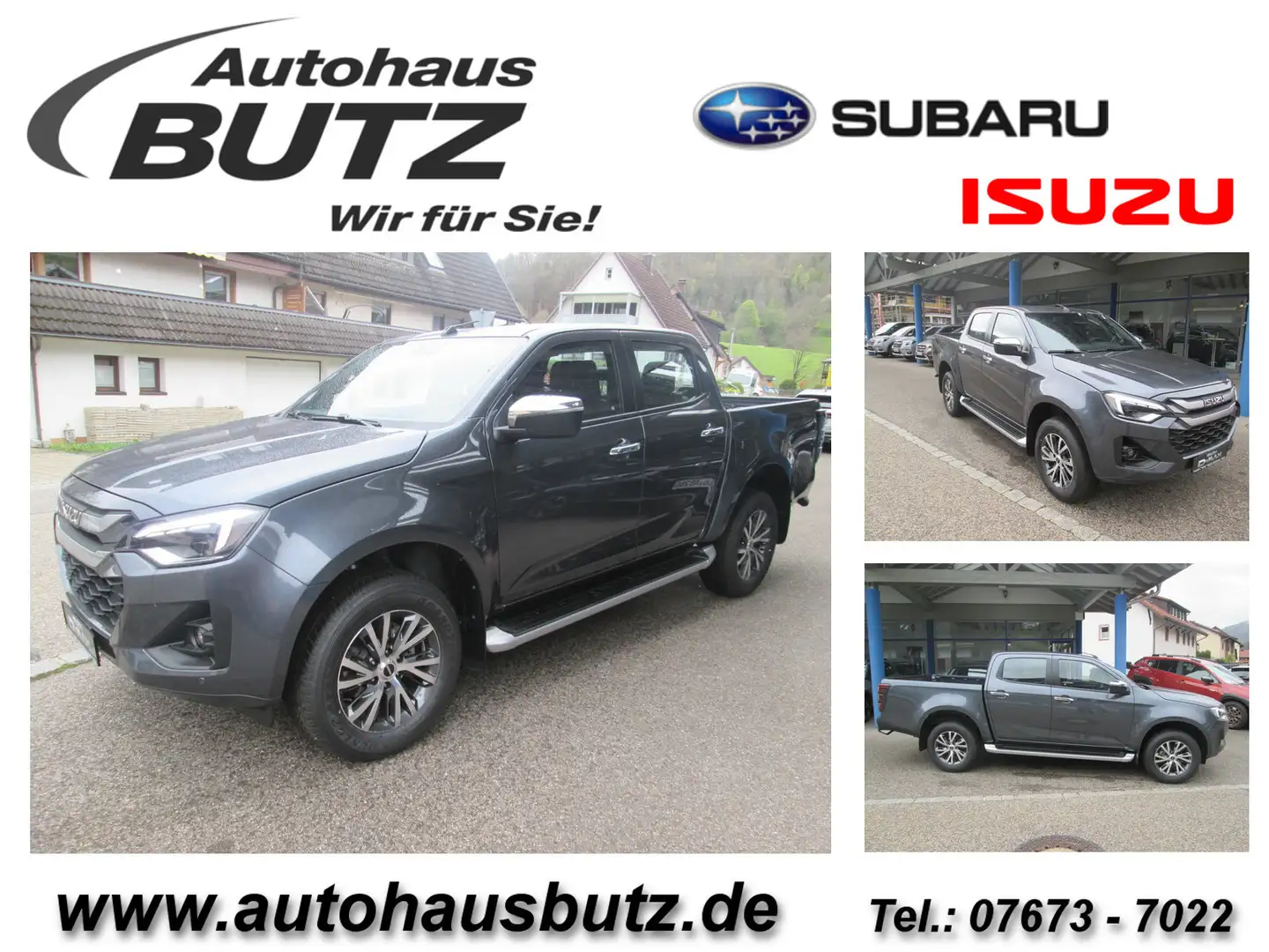 Isuzu D-Max 1.9 D Double Cap 4*4, LSE, Leder, ´25 Grau - 1