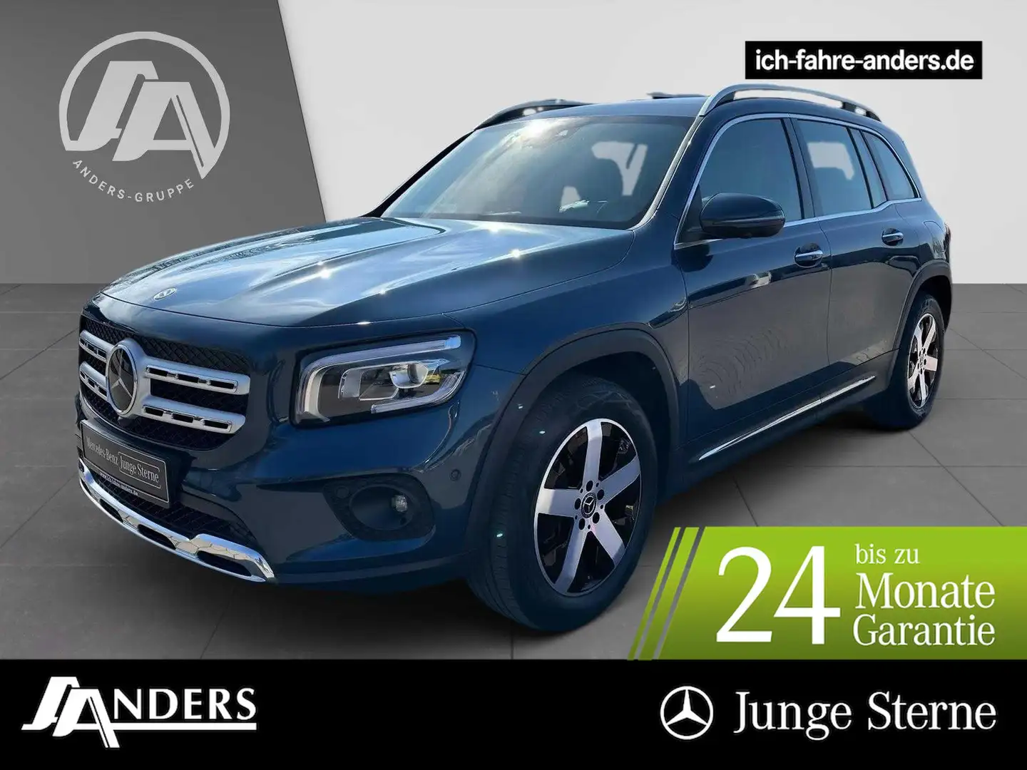Mercedes-Benz GLB 200 d 4M Progressive+MBUX+Distr+Pano+HUD+7S Blauw - 1