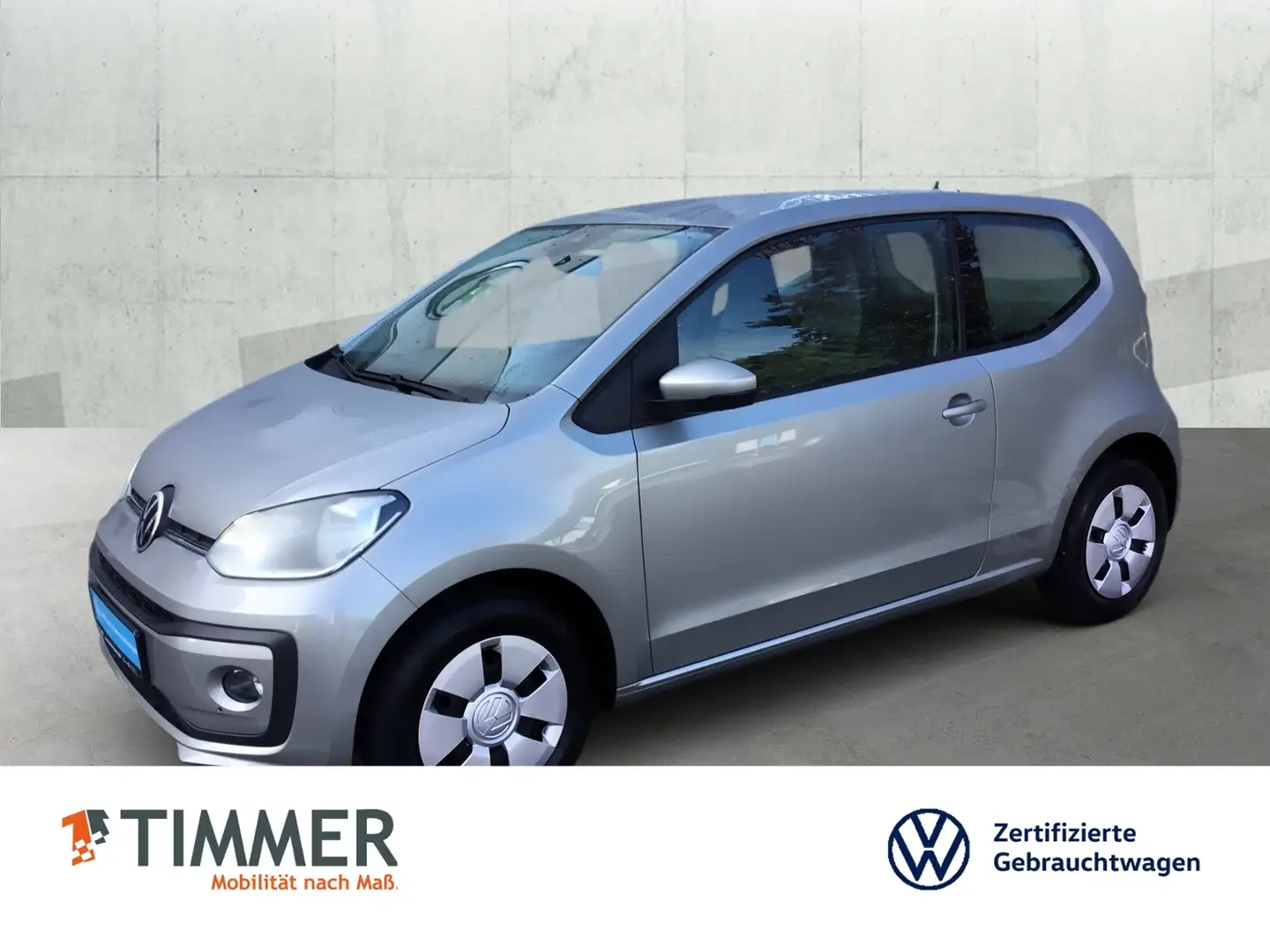 Volkswagen up! 1.0 MOVE *SHZ *DAB+ *KLIMA *TELEFON *WINTERPAKET* Silber - 1