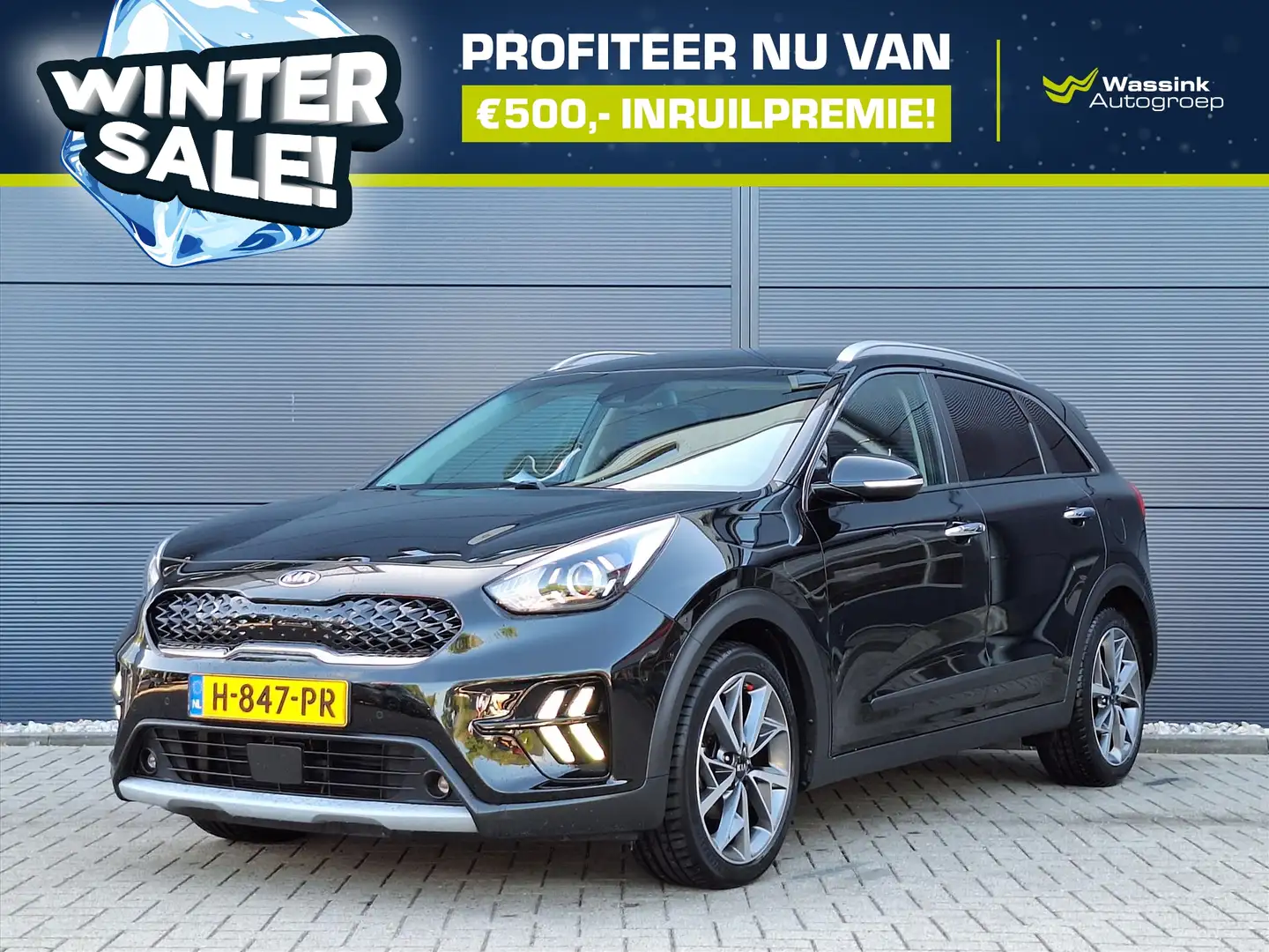 Kia Niro 1.6 GDi Hybrid 141pk DCT6 DynamicPlusLine WINTERSA Noir - 1