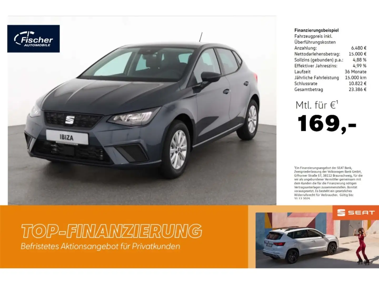 SEAT Ibiza 1.0 TSI Road Edition Grau - 1