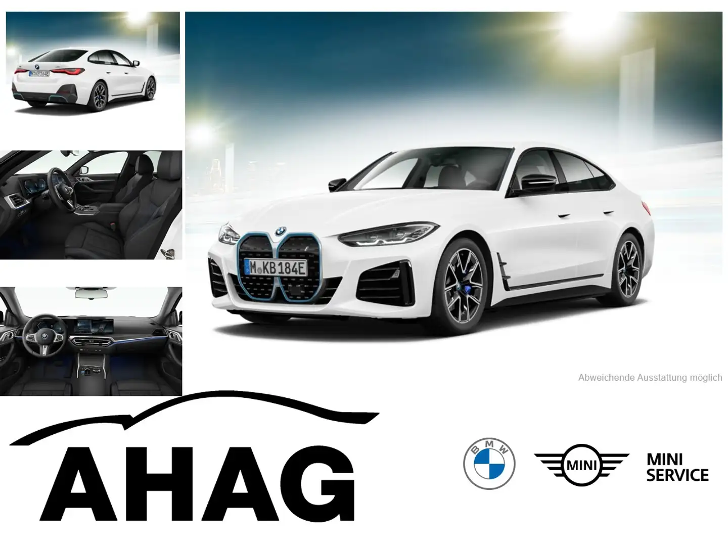 BMW i4 eDrive40 M Sport ACC RFK HUD Dr.Ass. 18" Weiß - 1