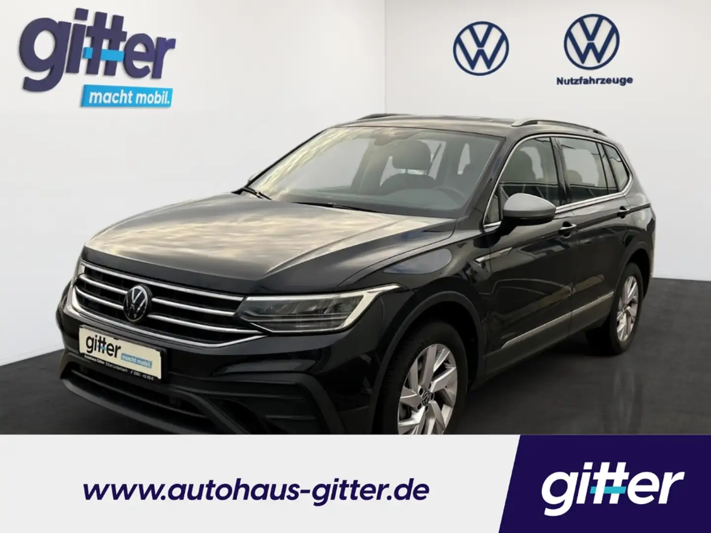 Volkswagen Tiguan Allspace Life 1.5 TSI AHK 7Sitze LED DAB+ BUSINESS AHK-el. Schwarz - 1