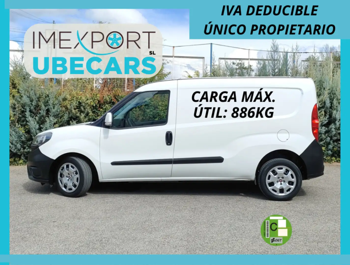Fiat Dobló Cargo 1.6Mjt Maxi 78kW Weiß - 1