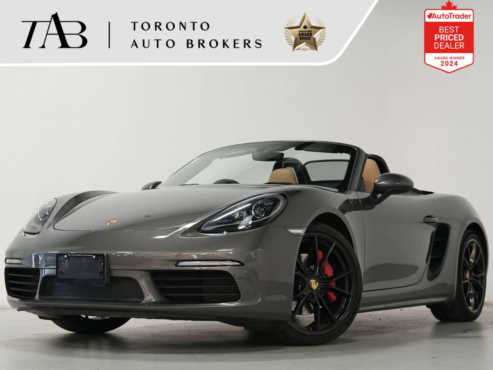 Gray 2017 Porsche 718 Boxster Convertible Rear-Wheel Drive Manual