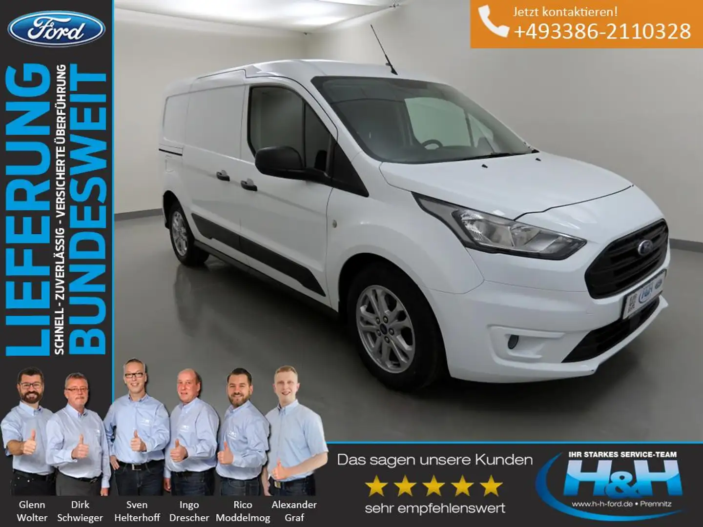 Ford Transit Connect 1.5 240 L2 Trend Kamera+DAB Blanc - 1