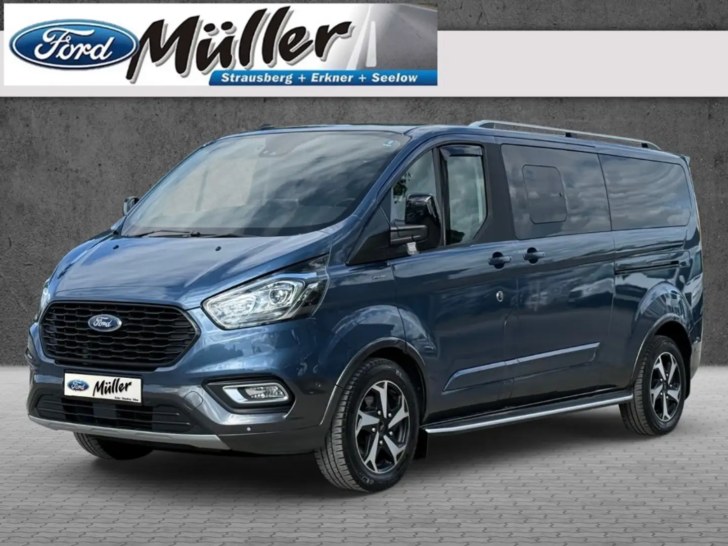 Ford Tourneo Custom 2.0 TDCi Active L2  Autom. Standh. Blauw - 1