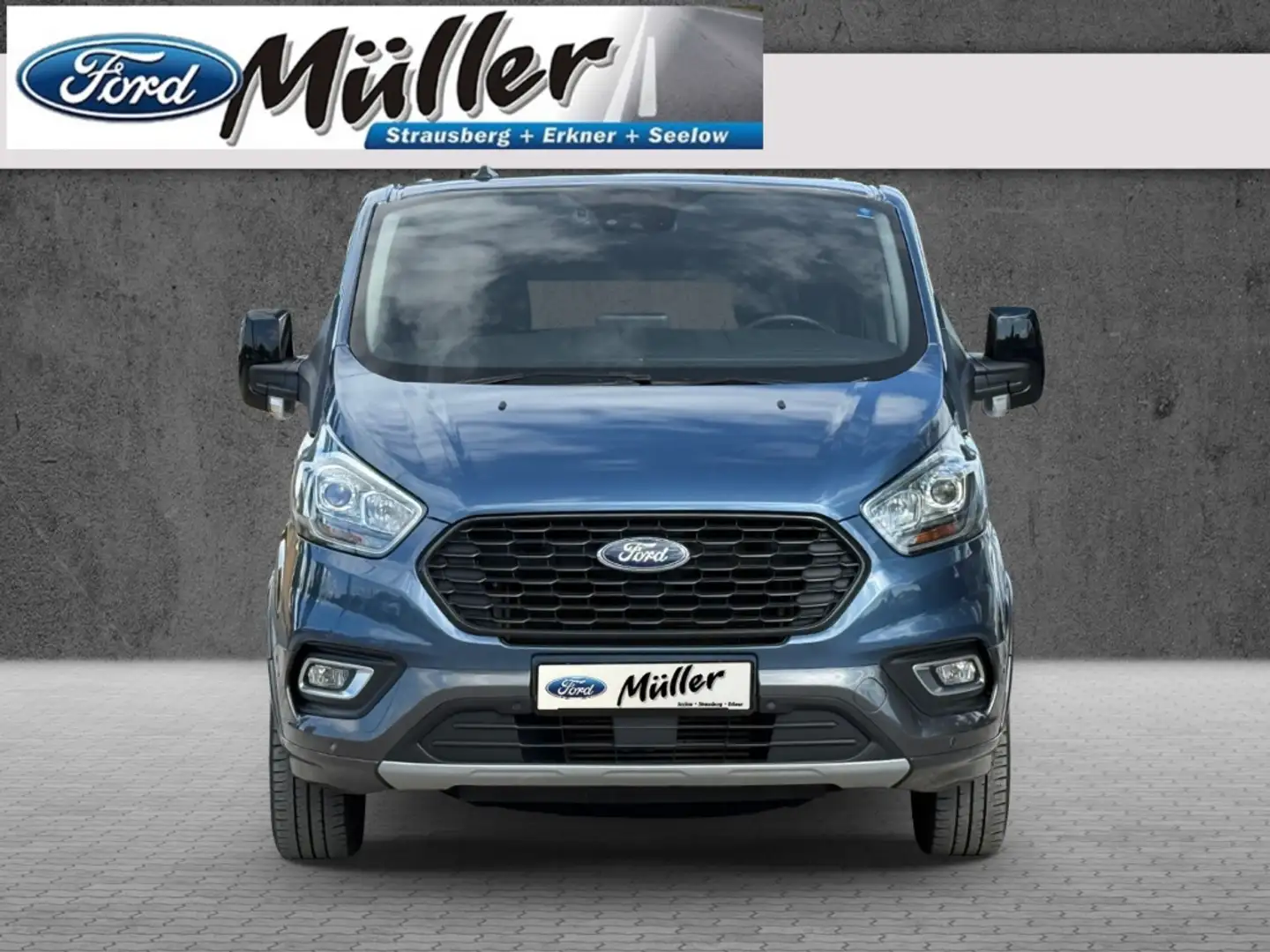 Ford Tourneo Custom 2.0 TDCi Active L2  Autom. Standh. Blauw - 2