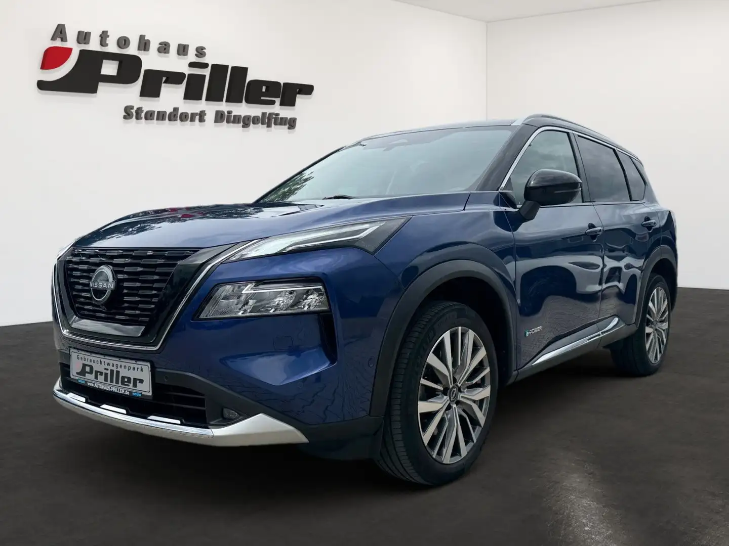 Nissan X-Trail e-Power Tekna + e-4ORCE/NAVI/LED/PGD/AHK Bleu - 1