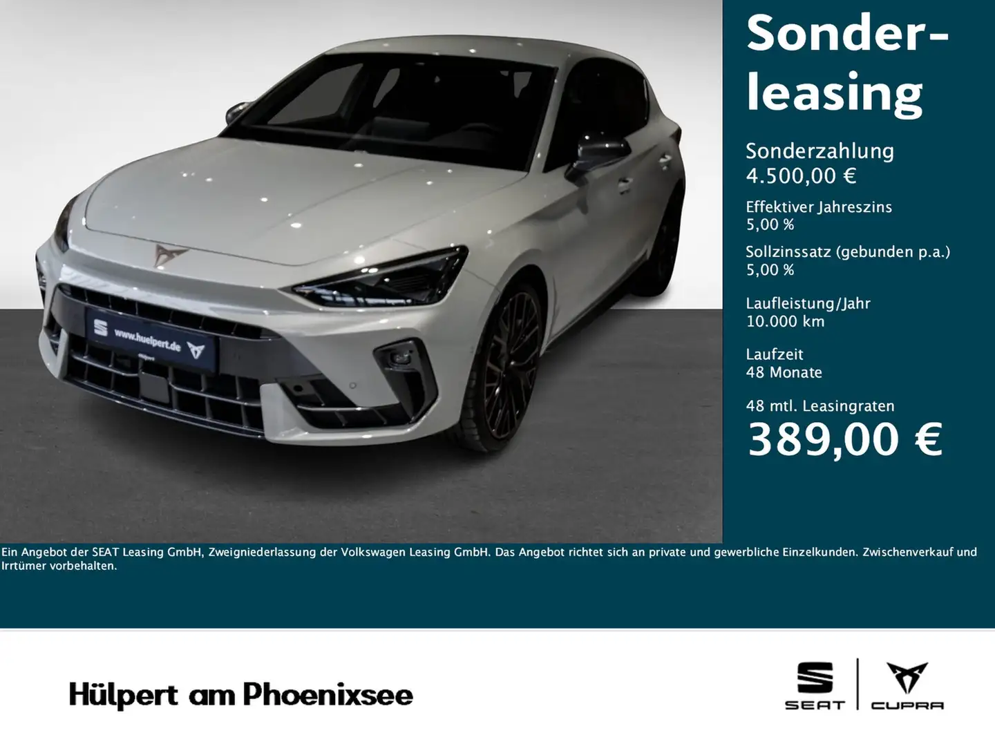 CUPRA Leon 2.0 VZ DSG SENNH NAV CAM LENKRAD-&SITZHZG Šedá - 1