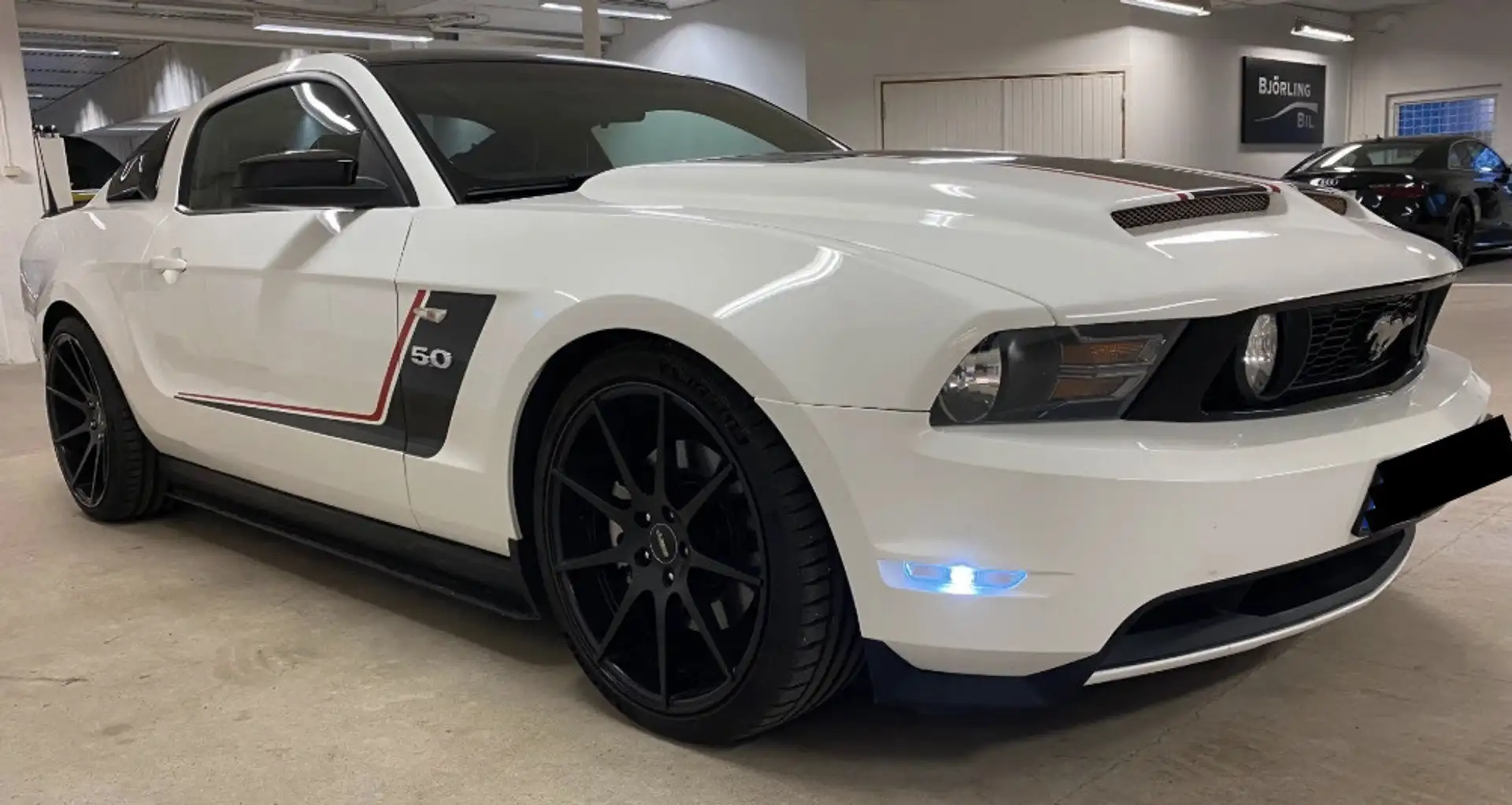 Ford Mustang V8 GT 5.0 GT 420 ch Boîte Auto Look Boss Blanc - 1