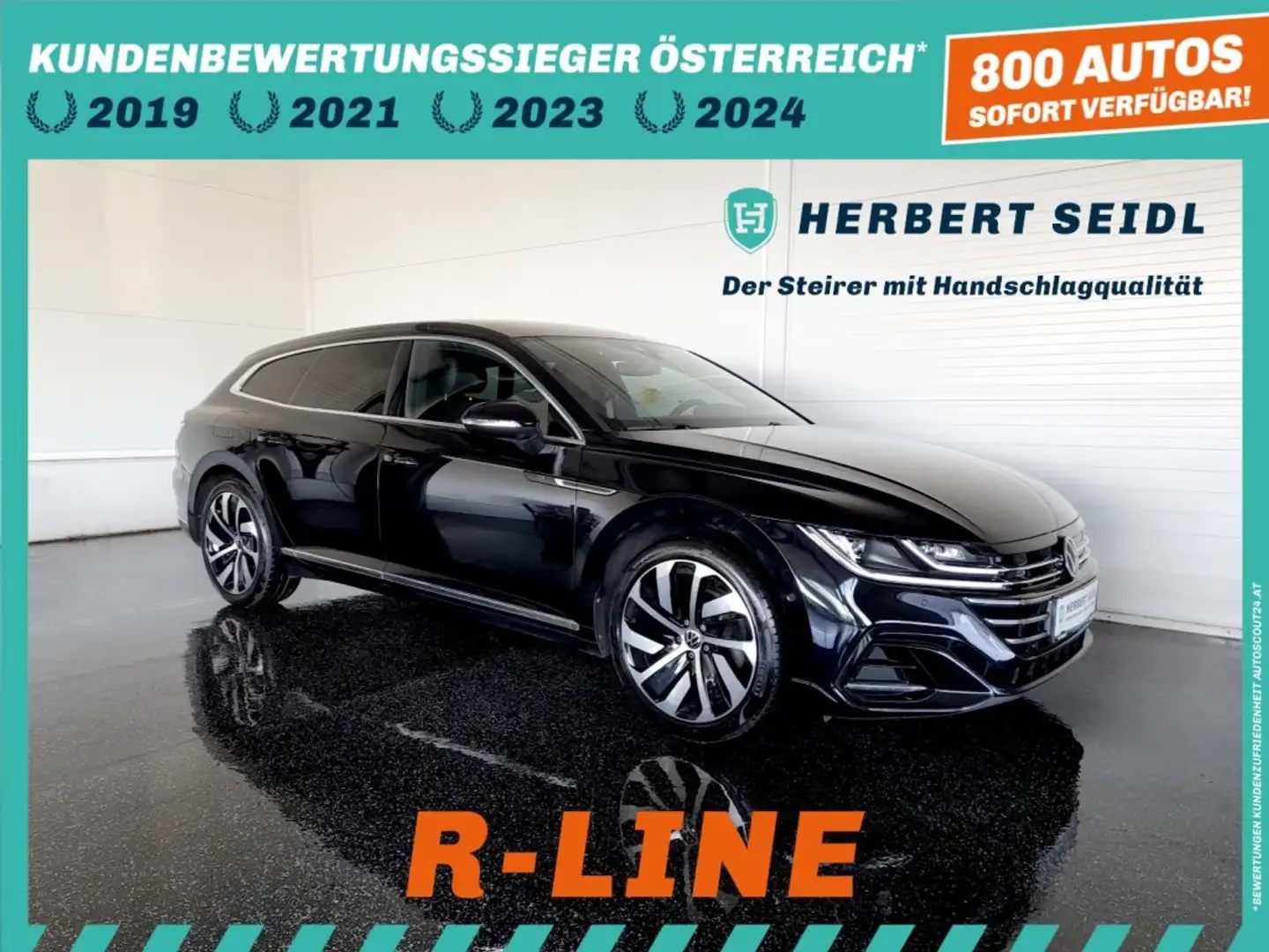 Volkswagen Arteon SB R-LINE PHEV DSG *IQ-LIGHT LED / 19 ZOLL / DCC / VIRTUELL PRO / NAVI / ACC / KAMERA / E-KLAPPE* Schwarz - 1