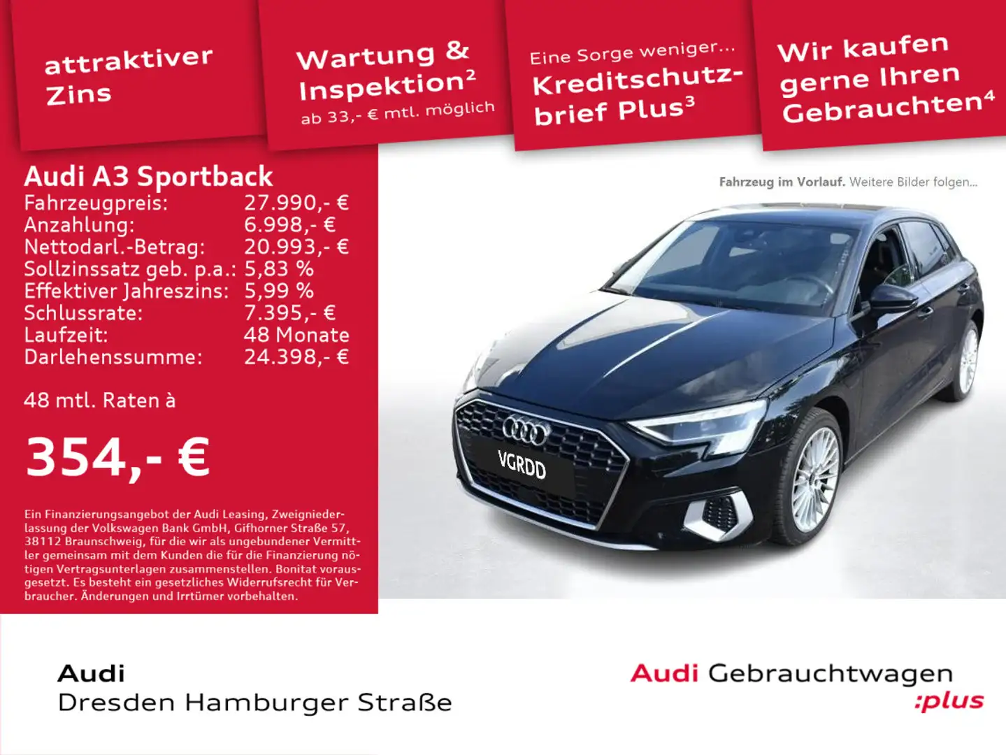 Audi A3 40TFSI e Advanced Matrix Navi Leder Schwarz - 1