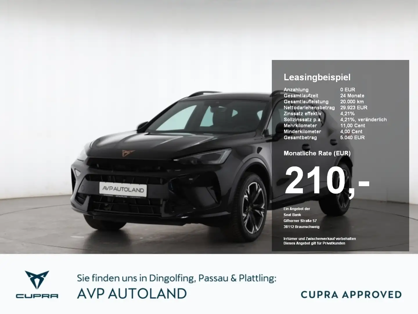 CUPRA Formentor 1.5 eTSI DSG Facelift | NAVI | ACC | Negru - 1