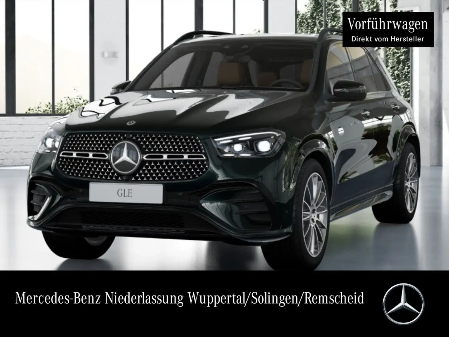 Mercedes-Benz GLE 350 de 4M AMG+NIGHT+PANO+360+AHK+MULTIBEAM+21" Groen - 1
