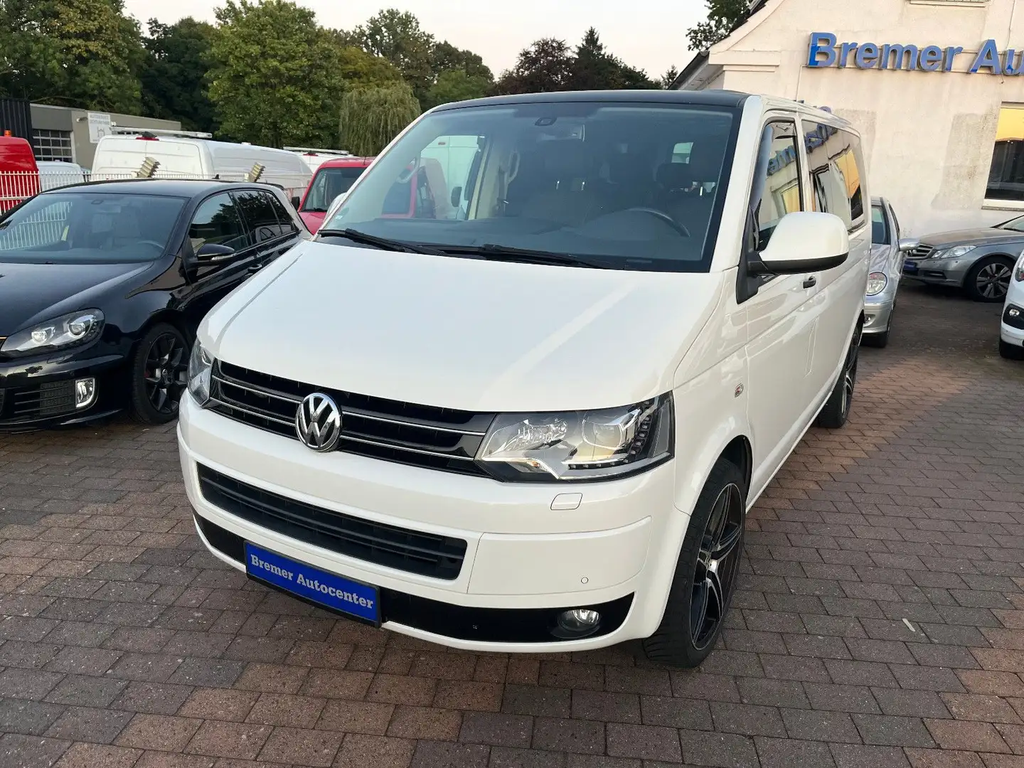 Volkswagen T5 Multivan 2,0TDI,Edition,Aut,LED,AHK,PDC,20" Blanc - 2