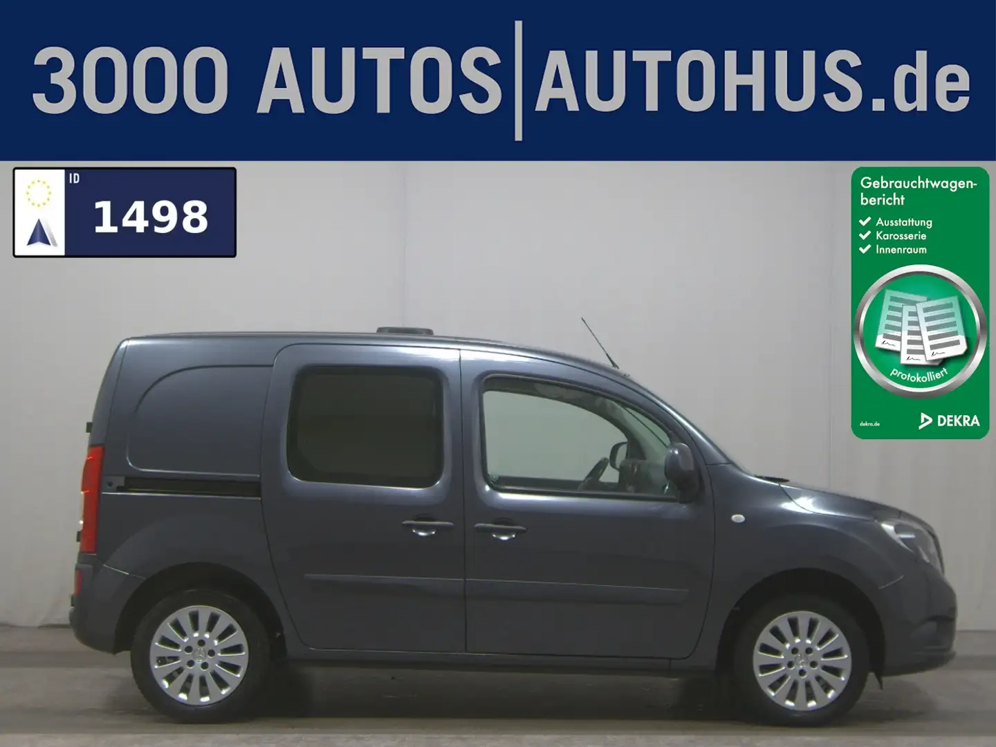 Mercedes-Benz Citan CDI RFK AHK Klima Gris - 1