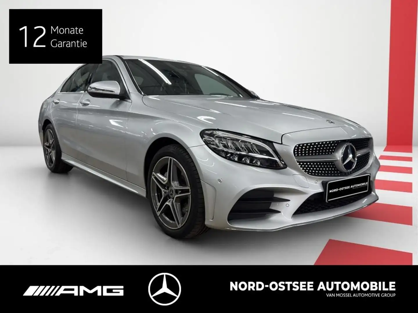 Mercedes-Benz C 220 d 4M AMG AHK KAMERA LED 9G NAVI SITZHZG Argent - 2
