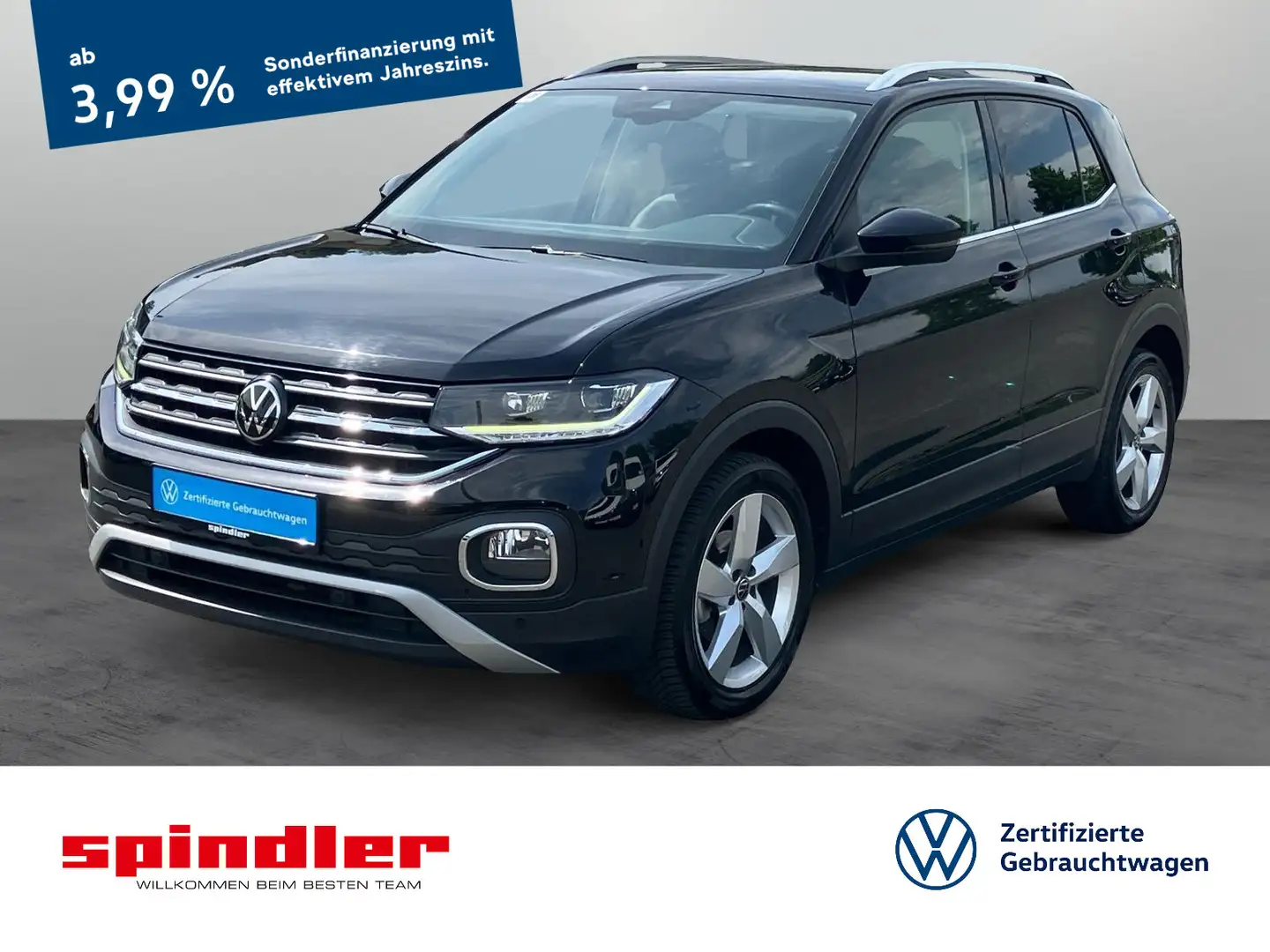 Volkswagen T-Cross Style 1.0 TSI DSG / Navi, App, LED, SHZ Schwarz - 1