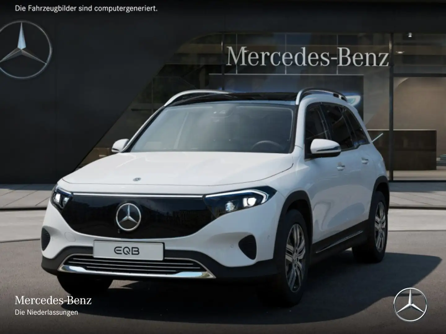 Mercedes-Benz EQB 250 PROG+PLUS-PAKET+AHK+PANO+360+SPUR Weiß - 2