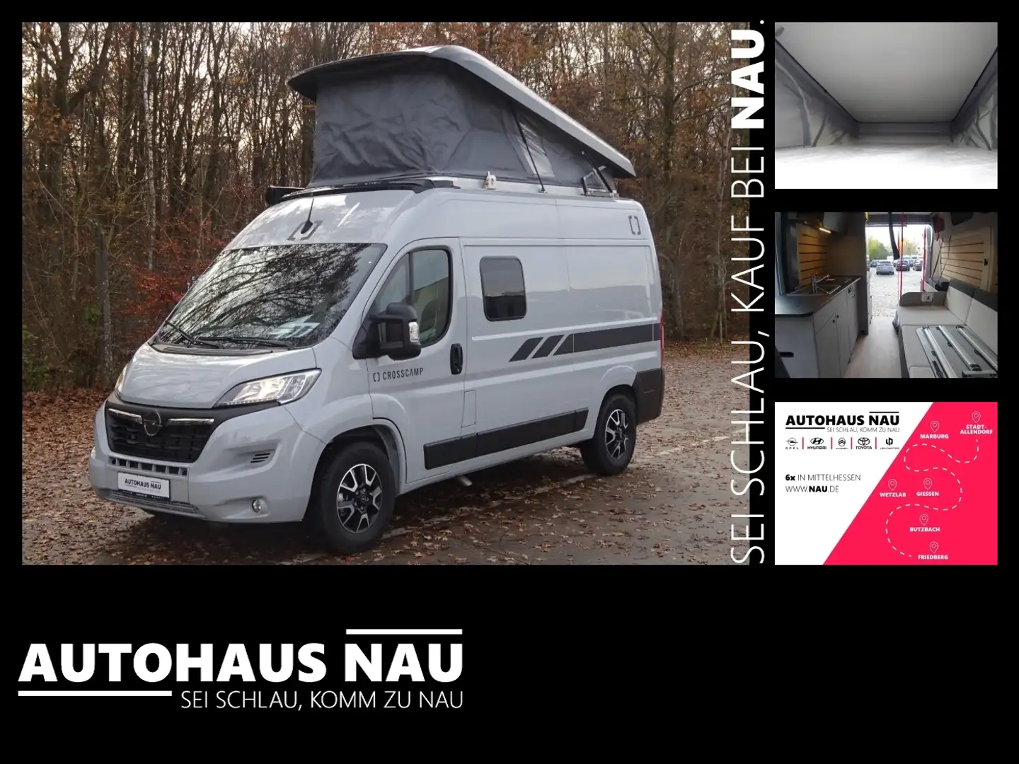 Opel Crosscamp Camper Van Flex 541 dein Weggefährte! Grau - 1