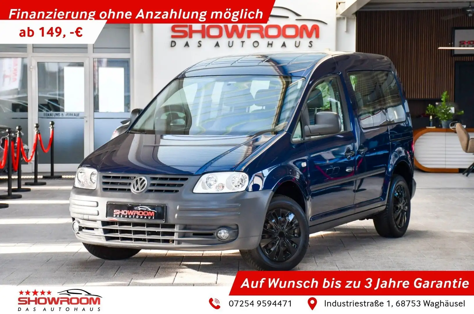 Volkswagen Caddy Life Bleu - 1