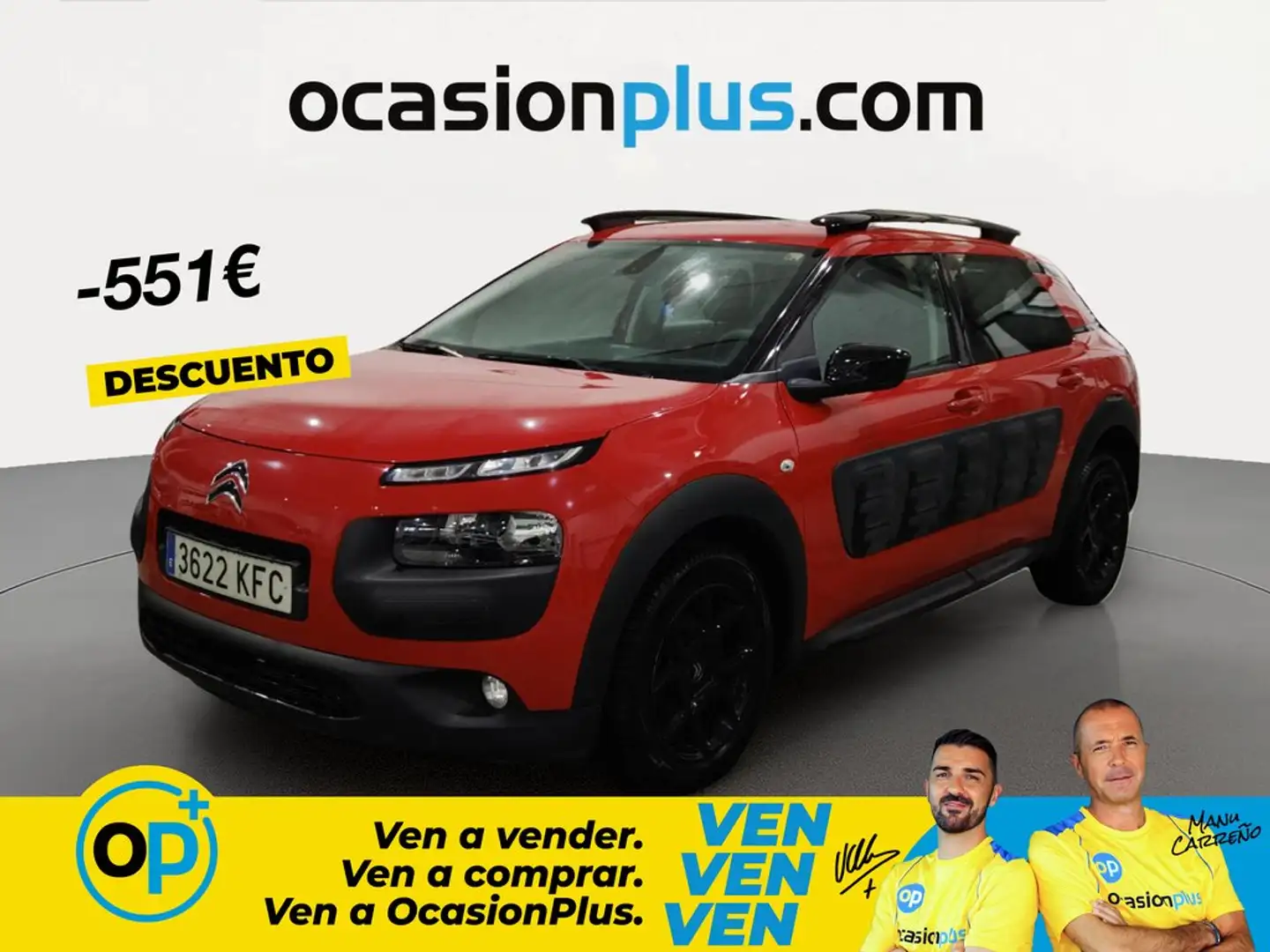 Citroen C4 Cactus 1.2 PureTech Feel 82 Rojo - 1