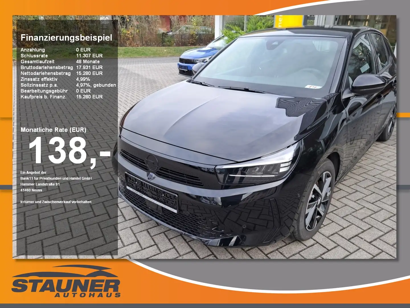 Opel Corsa F 1.2 Turbo GS Schwarz - 1