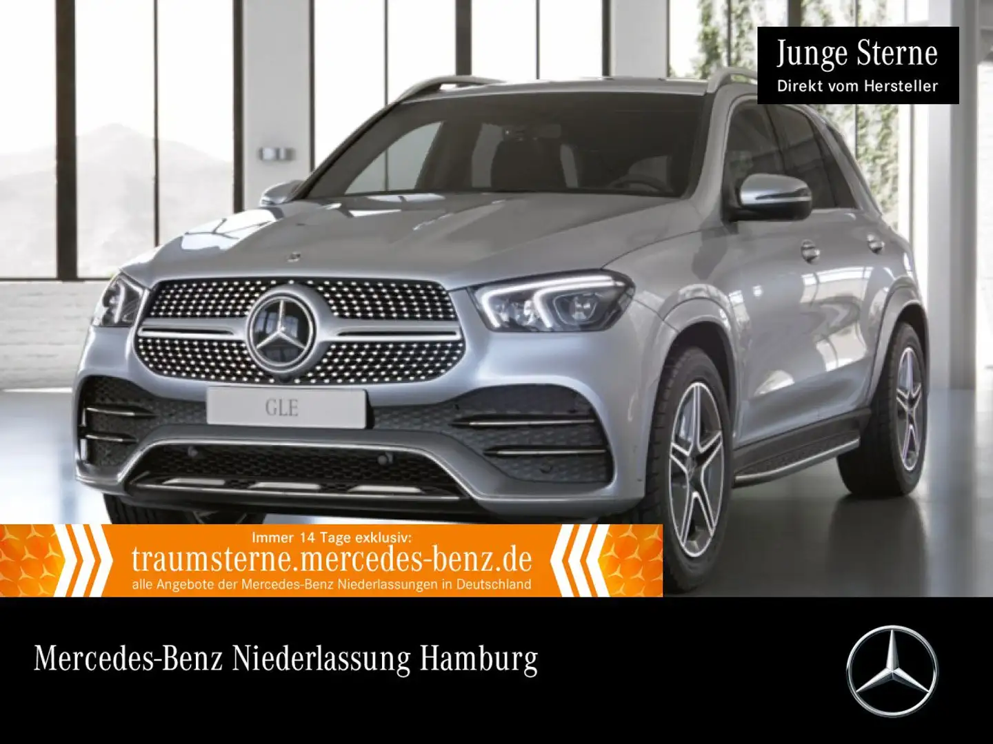 Mercedes-Benz GLE 350 de 4M AMG+360+LED+FAHRASS+20"+9G Silber - 1