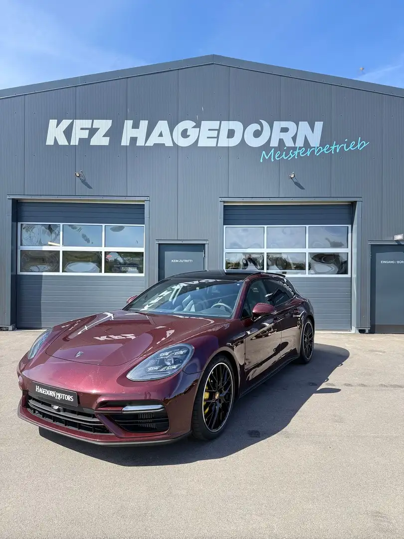 Porsche Panamera Turbo Sport Turismo Chrono Plus Approved Rood - 1