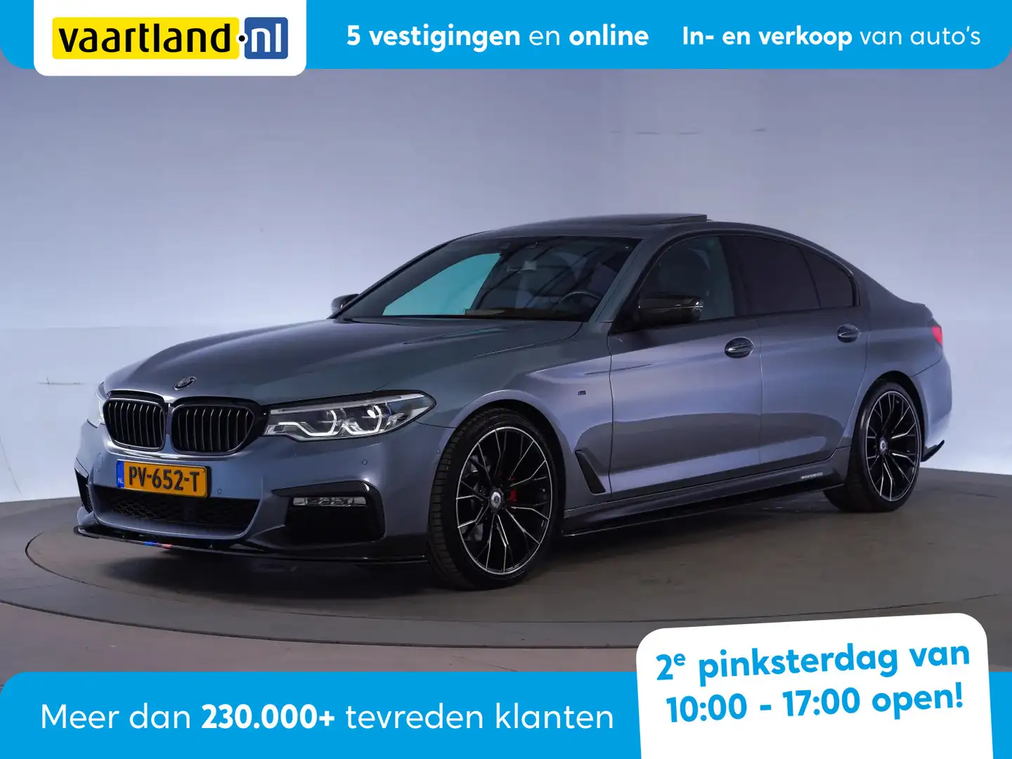 BMW 520 5-serie 520I High Executive [Apple-Carplay Leer Na Šedá - 1