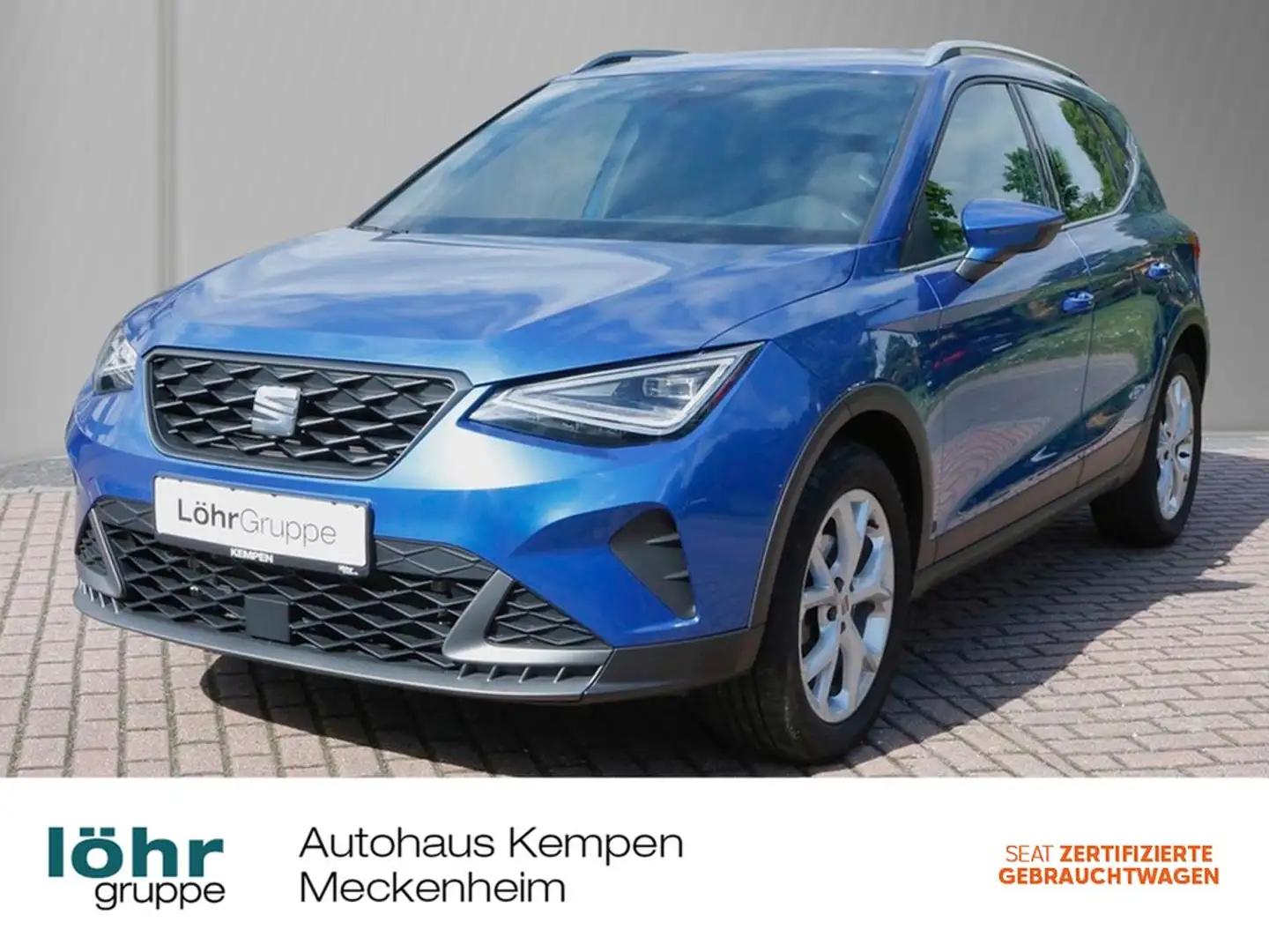 SEAT Arona 1.5 TSI DSG FR 17"LM Navi+VC PDC Voll-LED Sitzh... Blau - 1