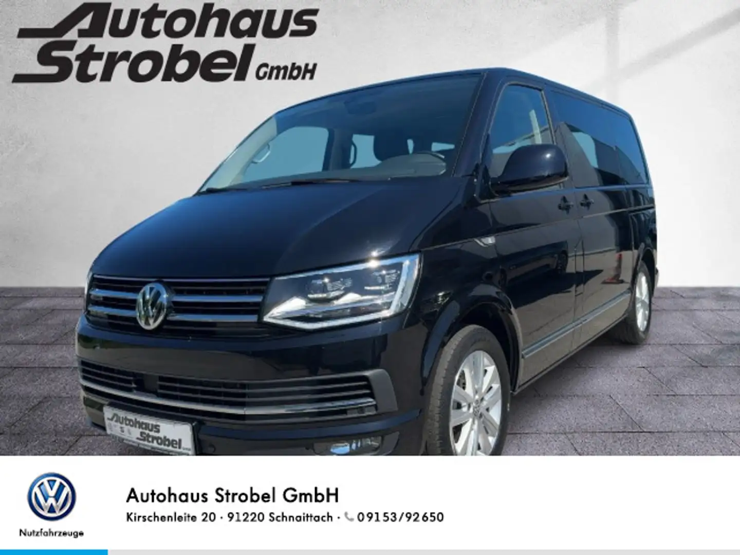 Volkswagen T6 Multivan Multivan 2.0 TDI DSG 4M Highline Standh. ACC Nav Schwarz - 1