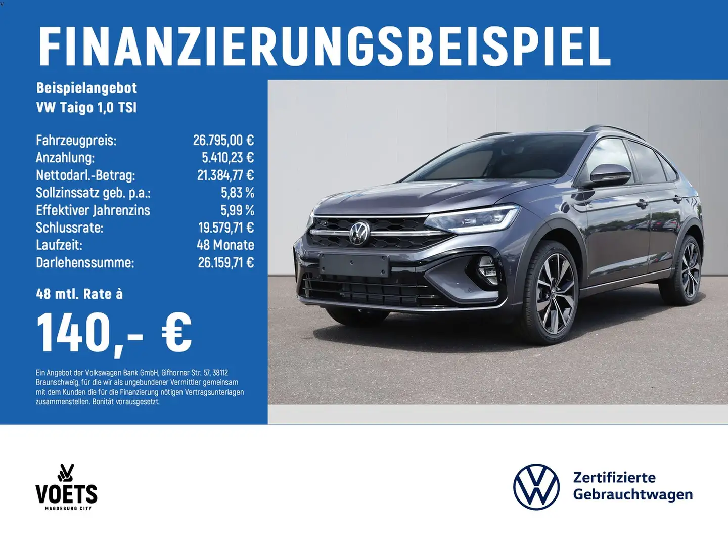 Volkswagen Taigo 1,0 TSI R-Line DSG+NAVI+BEATS+KEYLESS+AID Grigio - 2
