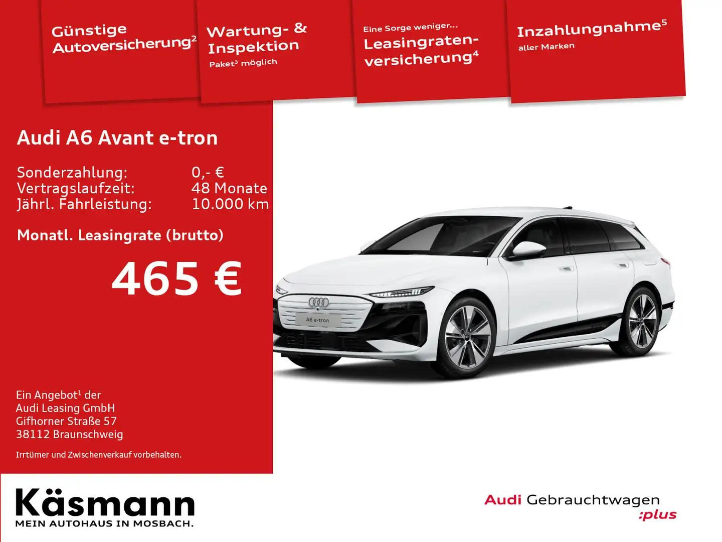 Audi Sonstige A6 e-tron Avant MATRIX AHK 360° BEIFAHRERDYSPLAY Weiß - 2