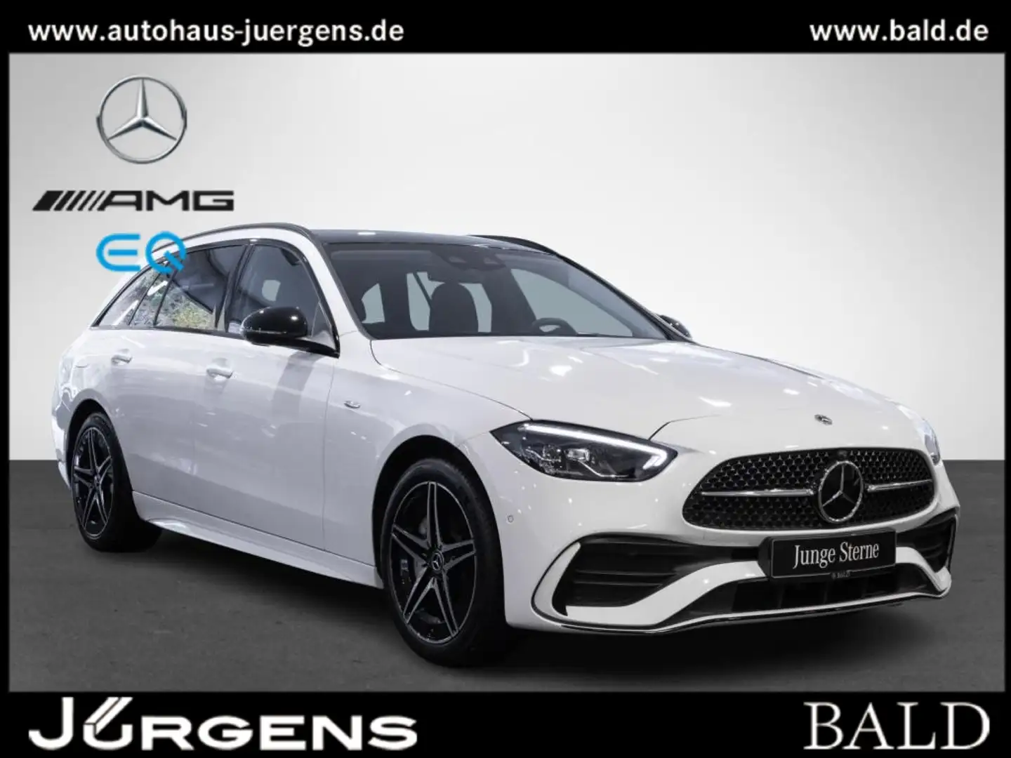 Mercedes-Benz C 300 e T AMG-Sport/Pano/Night/360/Distr/Easy-P Weiß - 1