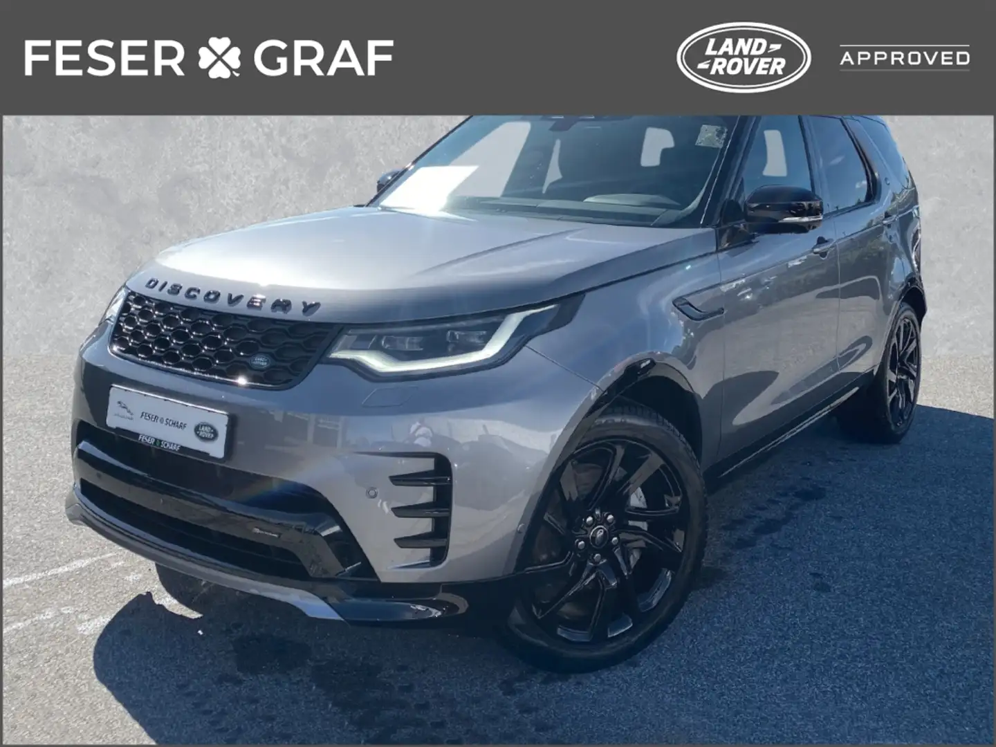 Land Rover Discovery D300 R-Dynamic SE  StandHZG AHK-el. klappb. Grijs - 1