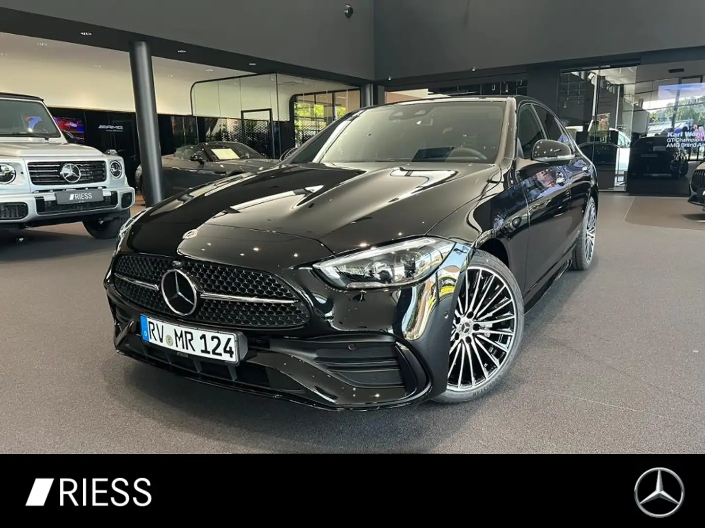 Mercedes-Benz C 300 4M AMG+PANO+AHK+HUD+DISTR+DIGI LIGHT+KEYL+ Schwarz - 1