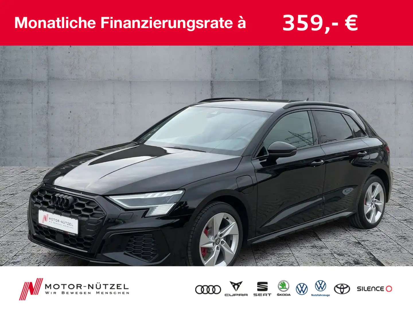 Audi A3 40 TFSI e S-TR S-LINE MATRIX+NAVI Schwarz - 1