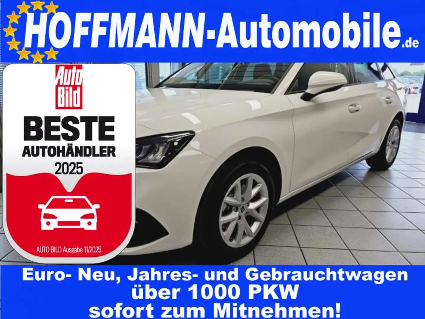 SEAT Leon Style Kamera,SHZ,Climatr. Bílá - 1