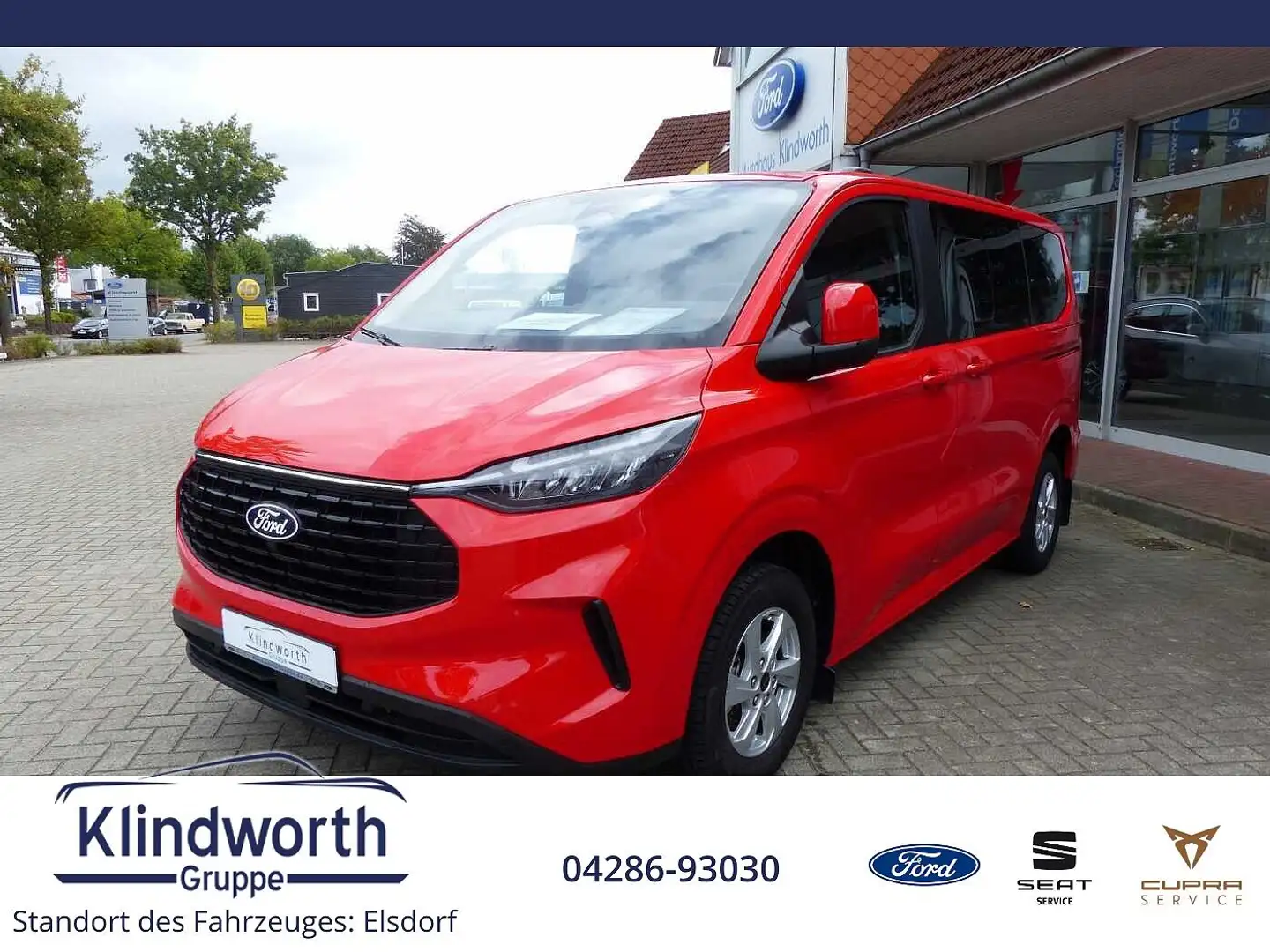 Ford Tourneo Custom EcoBlue Autom. Trend AHK,Navi,ACC Rot - 1