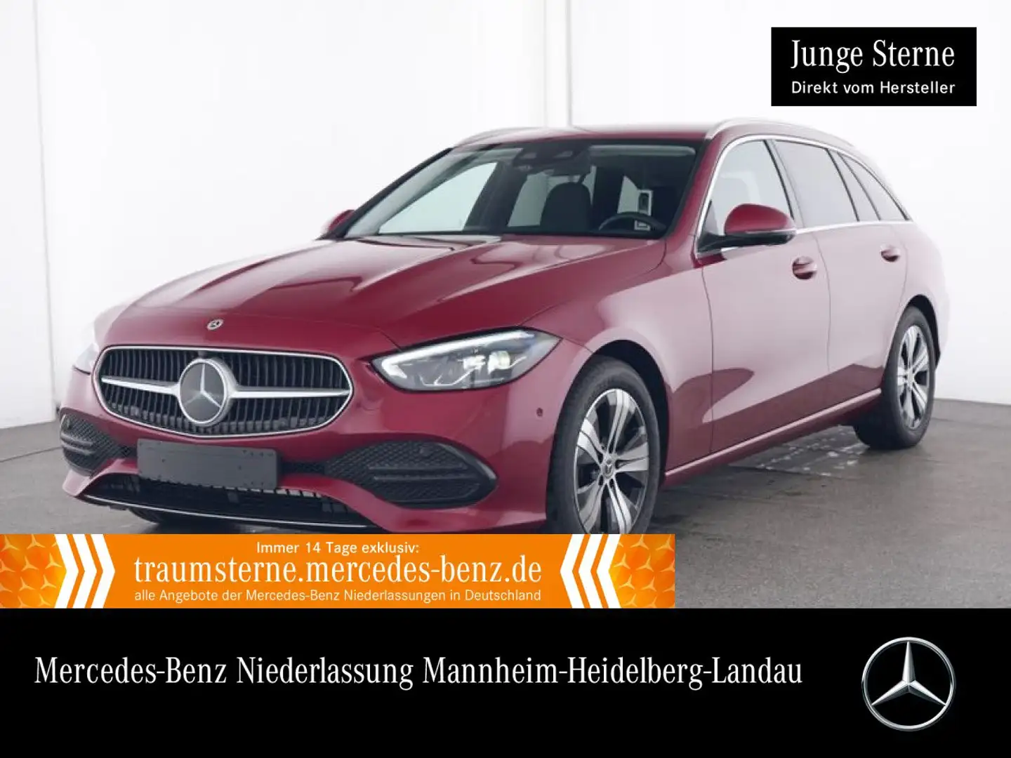 Mercedes-Benz C 220 d T AVANTG+360+LED+KEYLESS+9G Rot - 1