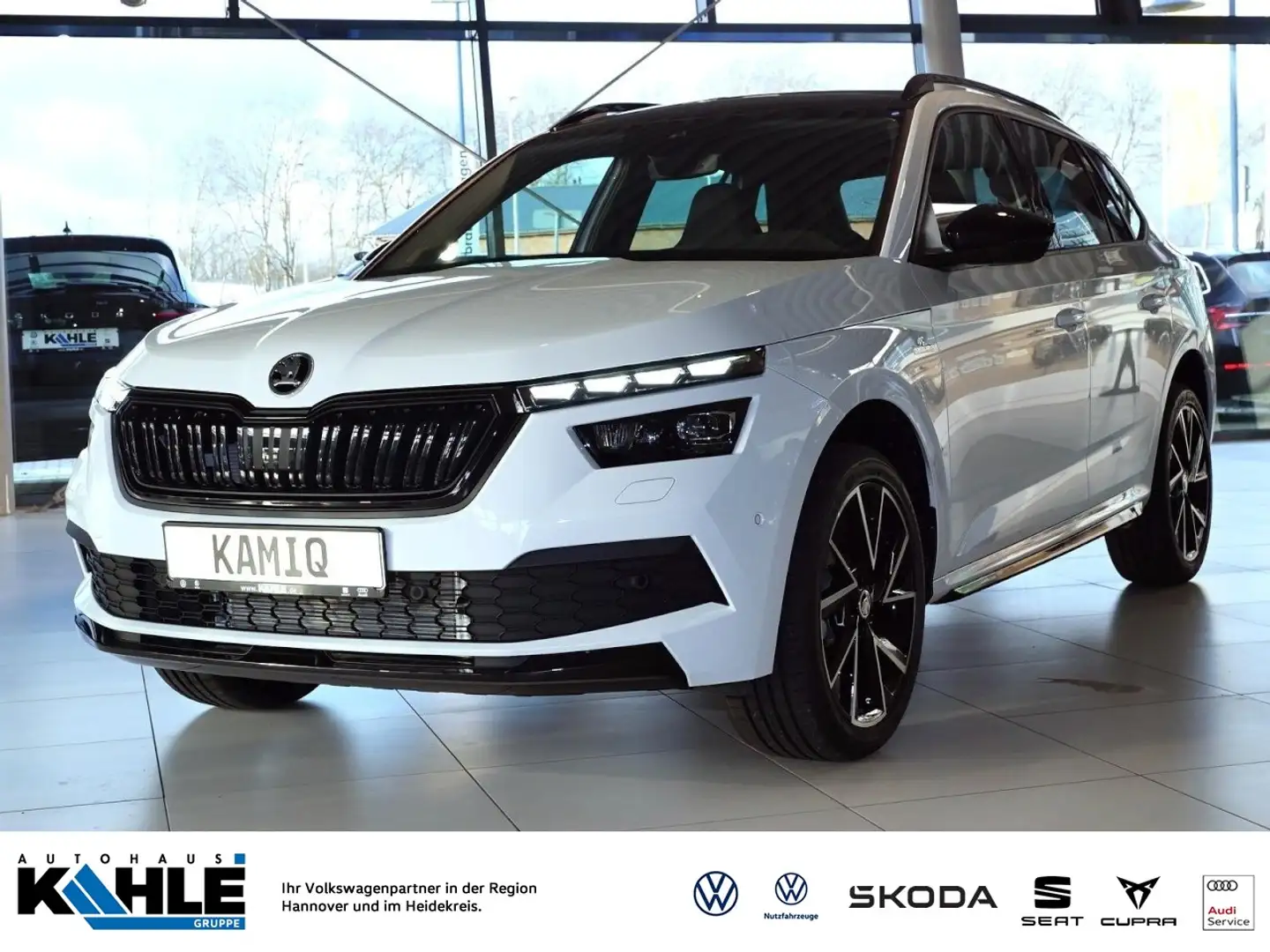 Skoda Kamiq Monte Carlo 1.5 TSI DSG AHK/ACC/Business Klima Blanc - 1