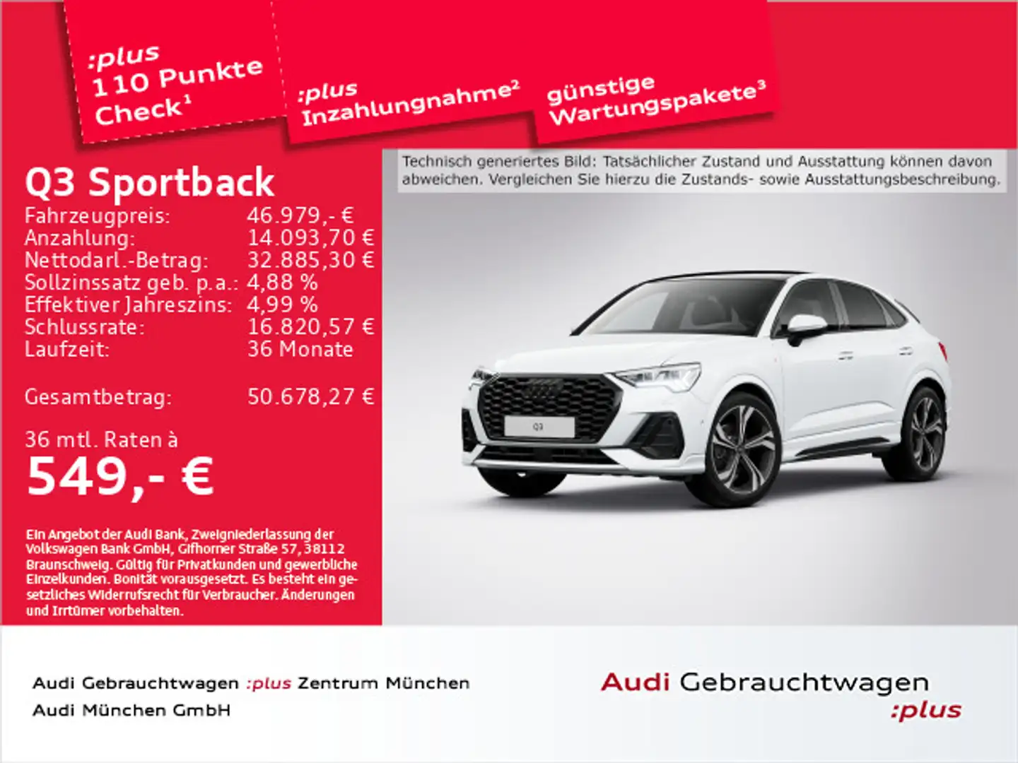 Audi Q3 35 TDI S tronic S line Pano/ACC/Mat Weiß - 1