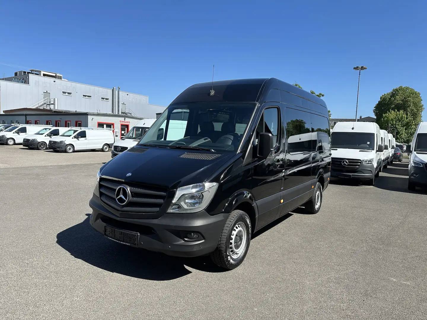 Mercedes-Benz Sprinter 319 CDI Mixto vollverglast Noir - 2