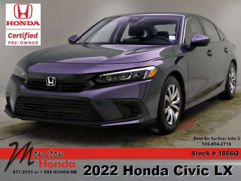 Gray 2022 Honda Civic Sedan Front-Wheel Drive Automatic
