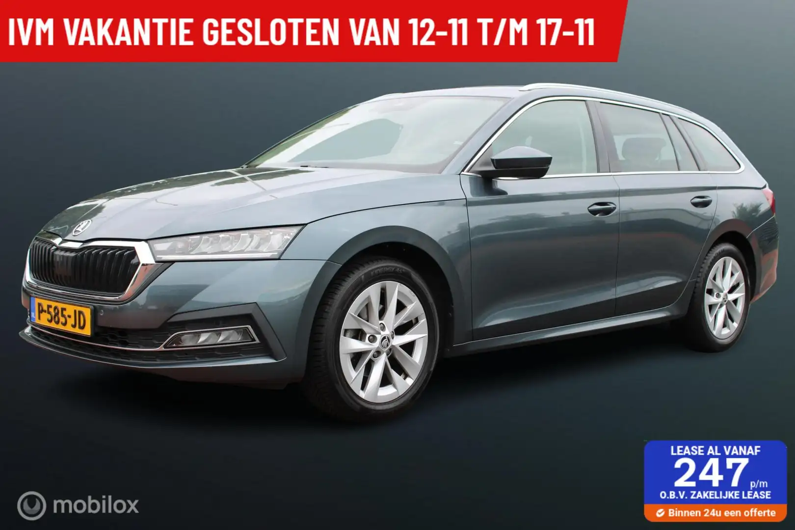 Skoda Octavia Combi 1.0 TSI Business Edition Plus, Stuur + stoel Grijs - 1