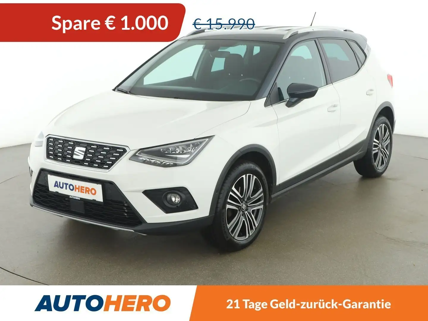 SEAT Arona 1.0 TSI Xcellence *LED*CAM*NAVI*SHZ*AHK* Weiß - 1